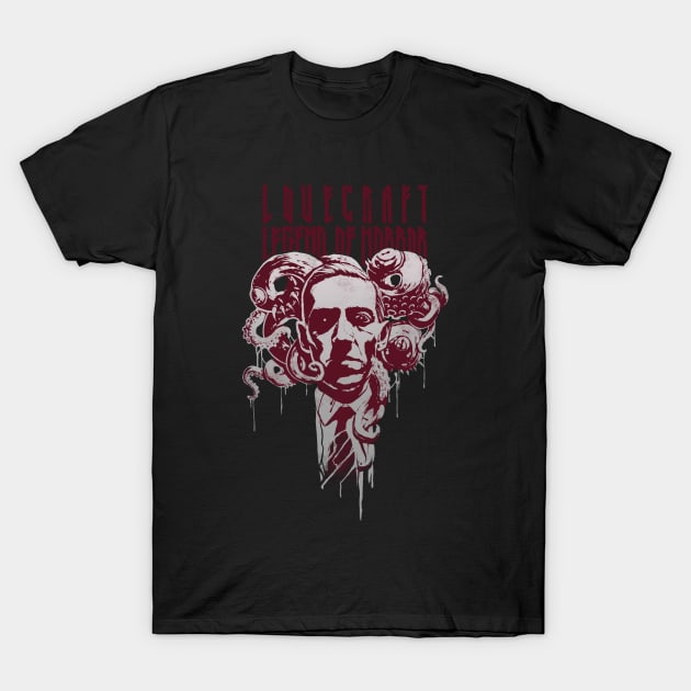 Lovecraft Legend of Horror T-Shirt by Kotolevskiy